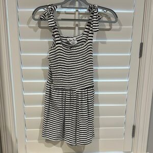 Black and White Striped Dress